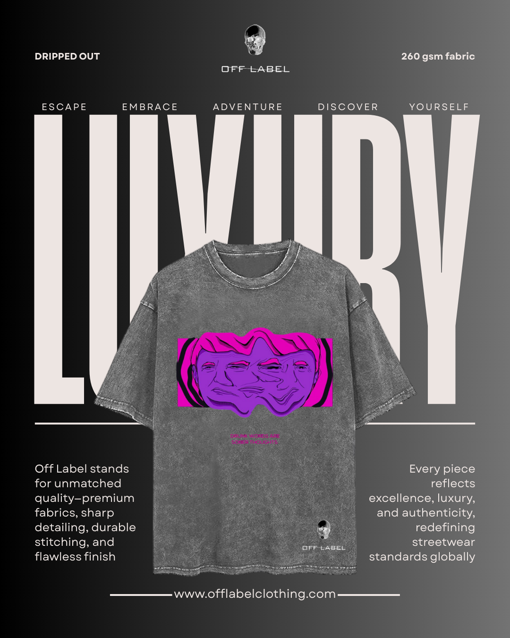Off label x Distorted Faces (Lava dye)