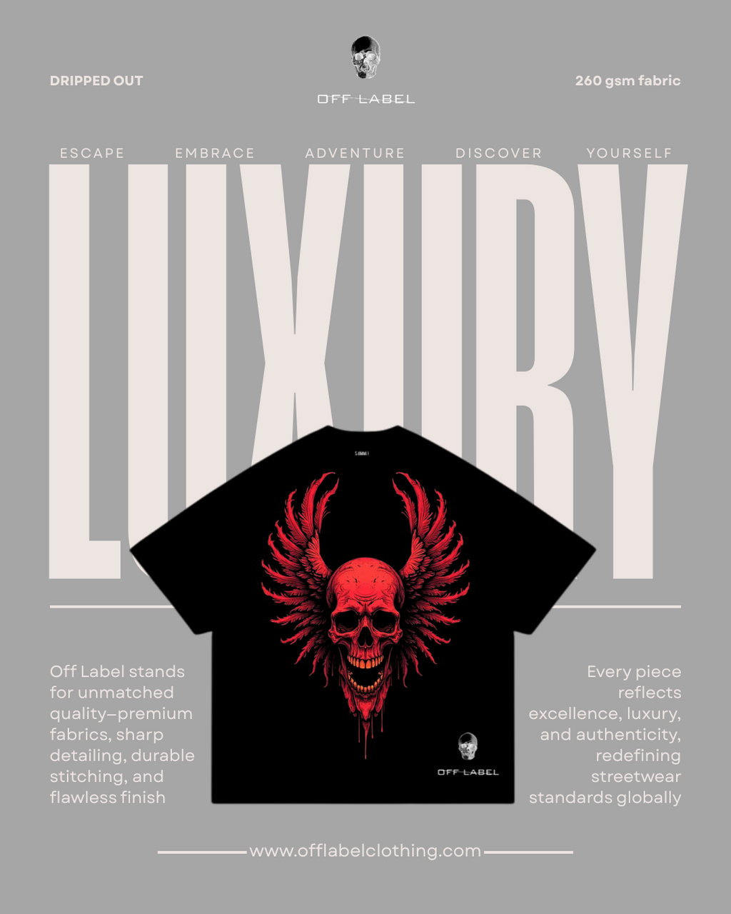 Off label x Skull wings