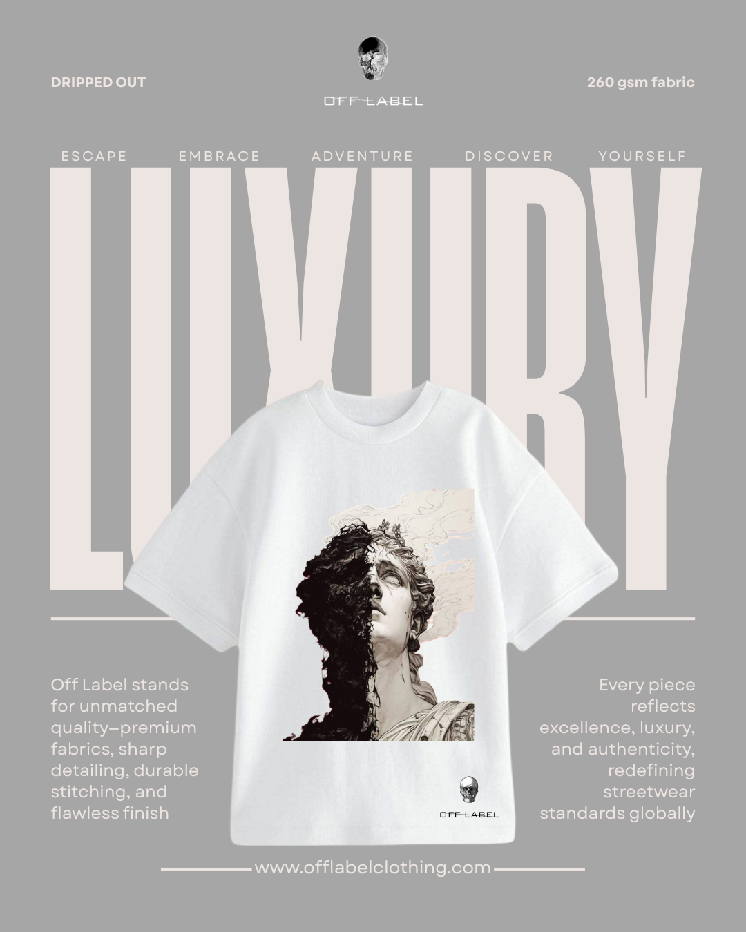 Off label x Face Statue