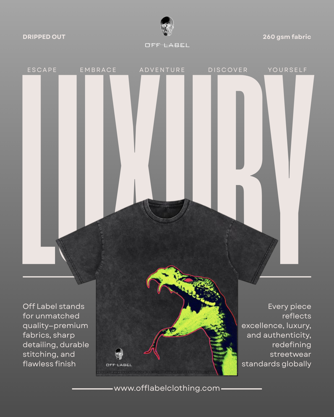 Off label x Snake (Acid wash)