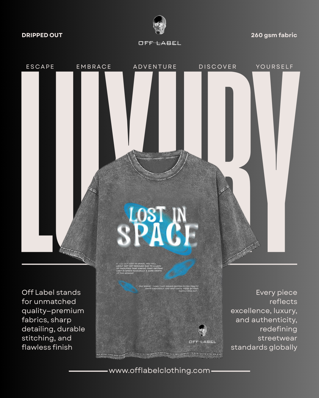 Off label x Lost In Space (Lava dye wash)