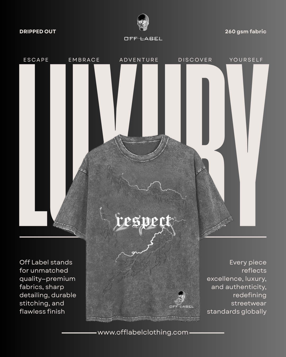 Off label x Respect (Lava dye)